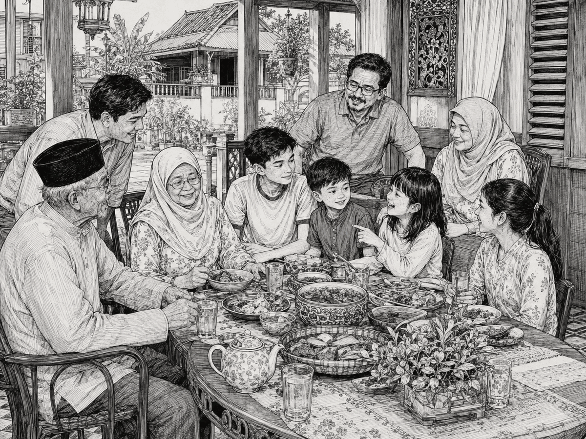 Illustration for Keluarga Saya — Intermediate